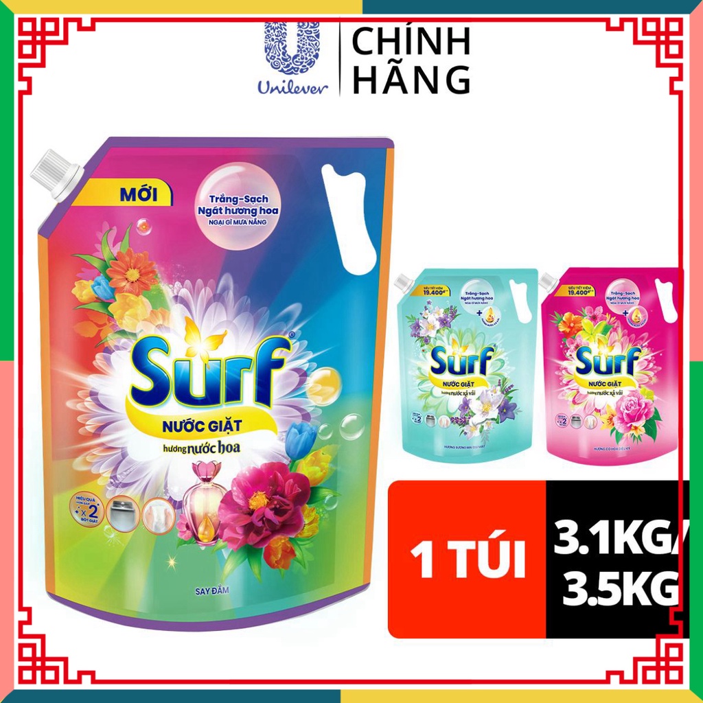 Nước giặt Surf túi 3.5kg/3.1kg