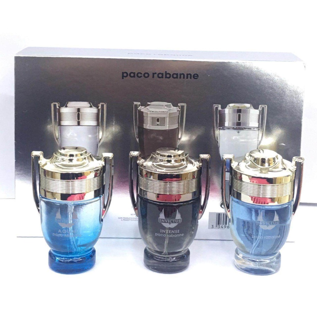 Set Bộ Nước Hoa Paco Rabanne XANH mini 3 chai - 30ml/chai cực hiếm