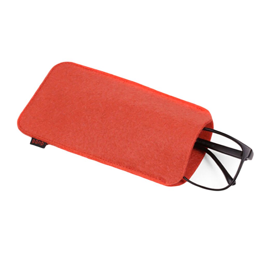 Túi đựng mắt kính/điện thoại 6 màu bằng vải nỉ mềm mại 18*9cm