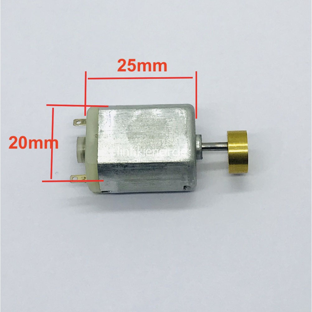 2 CÁI - Motor rung mini 130 3V - 6V rung rất mạnh đầu rung đồng mới 100% - LK0332 | BigBuy360 - bigbuy360.vn