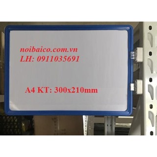 Khung bảng A4 chân kẹp có nam châm. Bảng treo giá kệ