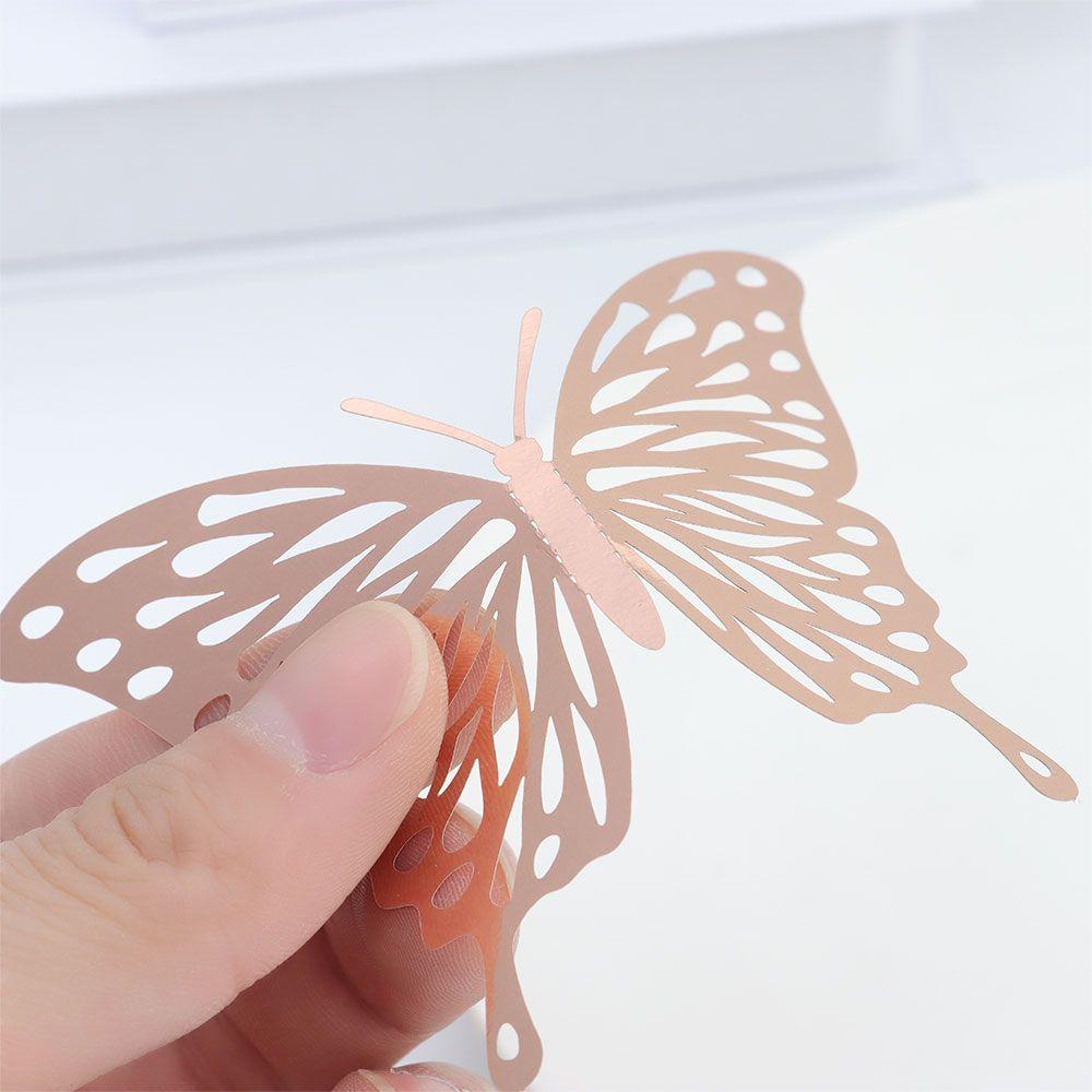 Miếng Dán Tường Trang Trí Hình Bướm 3D
