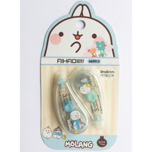 Bút xoá molang BX23 bút xoá thỏ đôi