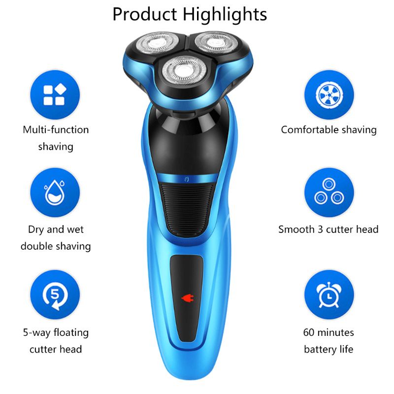 Máy Cạo Râu Khô / Ướt Kèm Sạc USB Tiện Dụng Chất Lượng Cao
