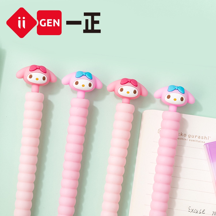 Bút Chì Silicon Tự Động 0.5mm Họa Tiết Melody Hoạt Hình Dễ Thương Cho Học Sinh
