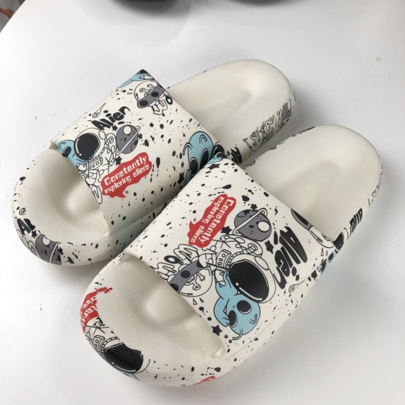 Dép bánh mì nam nữ họa tiết Space "Have a nice day" cực phẩm 2022