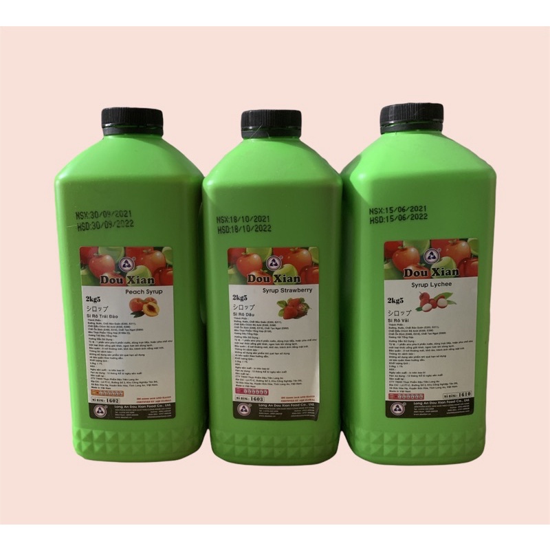Syrup Dou Xian đủ vị 2,5kg