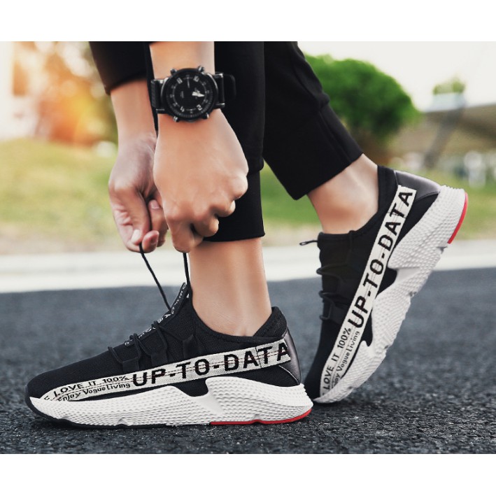 Giày thể thao Sneaker nam D42, phong cách trẻ trung năng động, đế cao su non đi cực êm