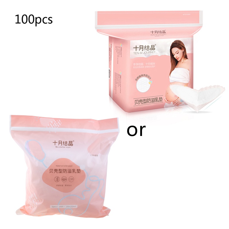 Bộ 100 Miếng Đệm Ngực Chống Tràn Dùng Một Lần Cho Mẹ Bỉm Sữa