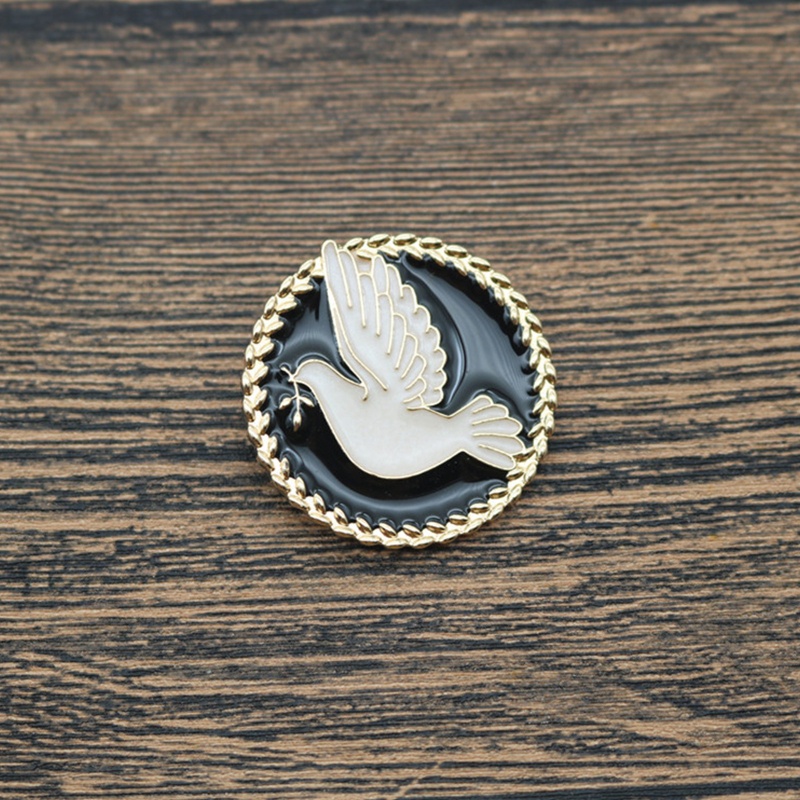 Ghim Cài Áo Kim Loại Hình Đôi Chim Bồ Câu Dễ Thương