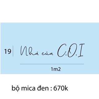 Chữ mica đen dán tường dán nổi 3D
