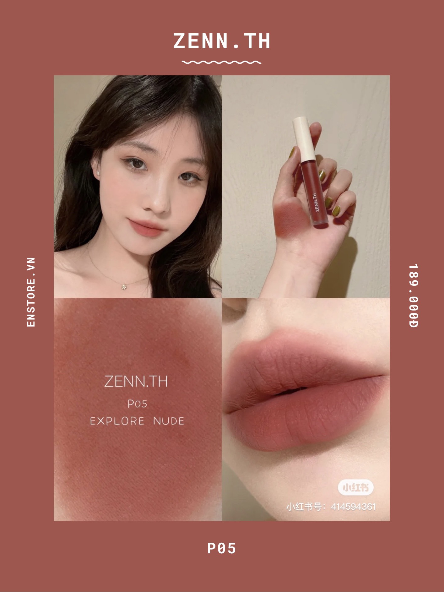 [ZENN.TH] Son kem lì Zenn.th More Than Matte Powder Lip Colour