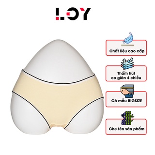 Quần lót nữ kháng khuẩn, quần lót cotton trơn chất vải mềm, co giãn đa chiều và thấm hút tốt Size L (46-55kg)