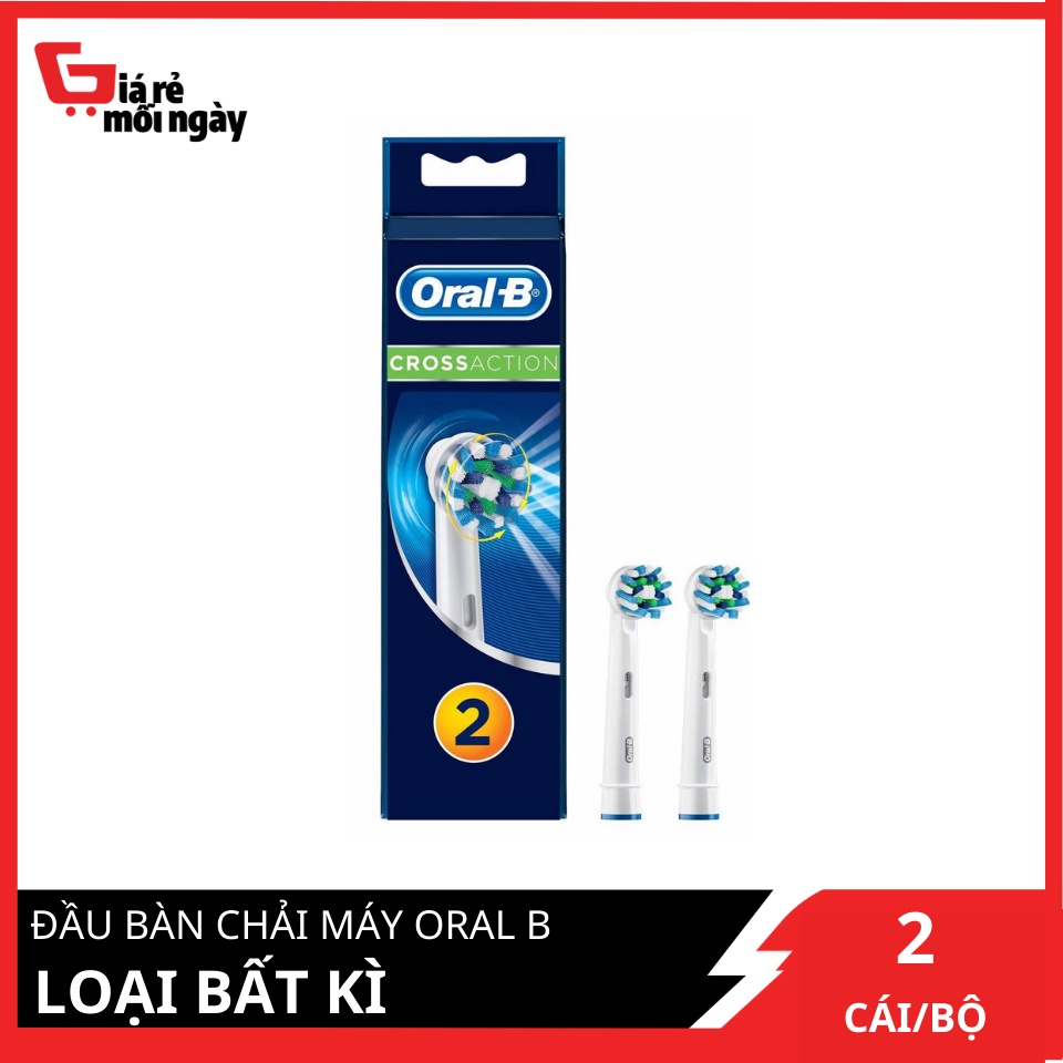 [Made in Germany] Đầu bàn chải máy Oral B Floss Action Màu bất kì Bộ 4 đầu