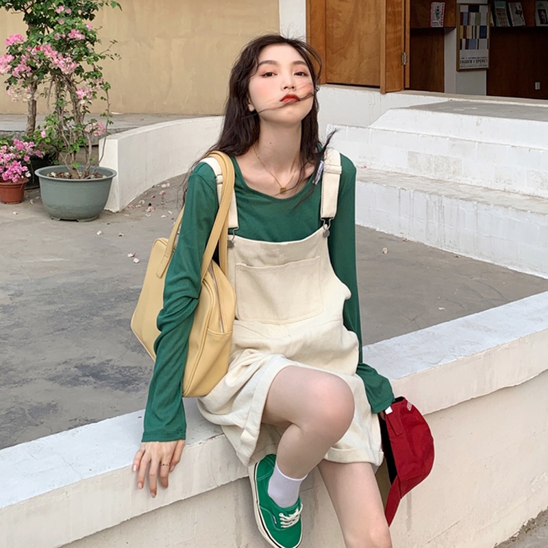 Quần yếm ống rộng thời trang mùa hè trẻ trung