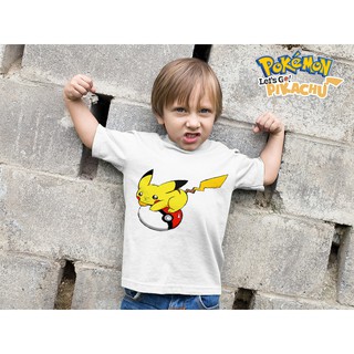 Áo thun Cotton Unisex - Movie - Pikachu - Pikachu và quả cầu pokemon