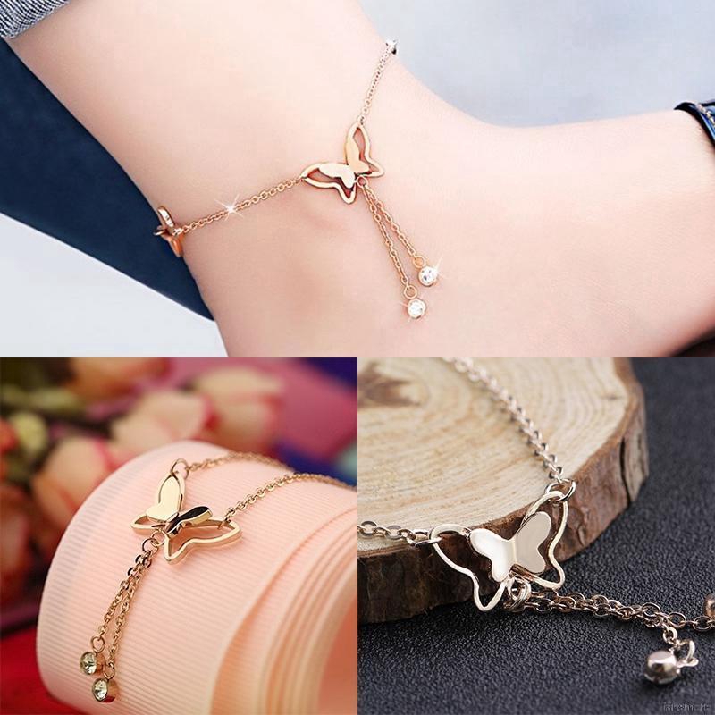 Lắc Chân Phối Mặt Hình Bươm Bướm Thời Trang Cho Nữ | BigBuy360 - bigbuy360.vn