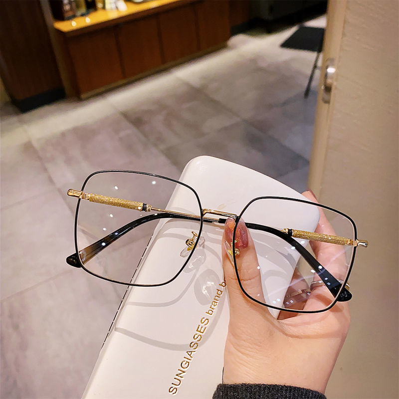Kính cận gọng vuông 0.5-4.0 độ /1.56 hd gọng kính chống ánh sáng xanh thời trang trẻ trung cho nam và nữ kính cận/kính gọng vuông/kính thời trang nữ