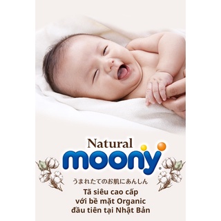 Bỉm moony natural dán nb63,s58,m46,l38 quần m46,l36,xl32