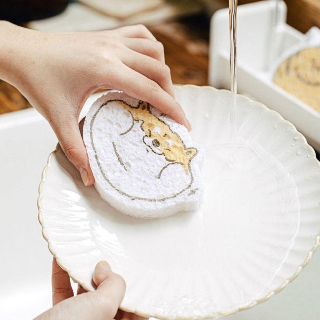 Miếng Bọt Biển Chà Rửa Nhà Bếp / Phòng Tắm Chống Trầy Xước Không Cần Khoan