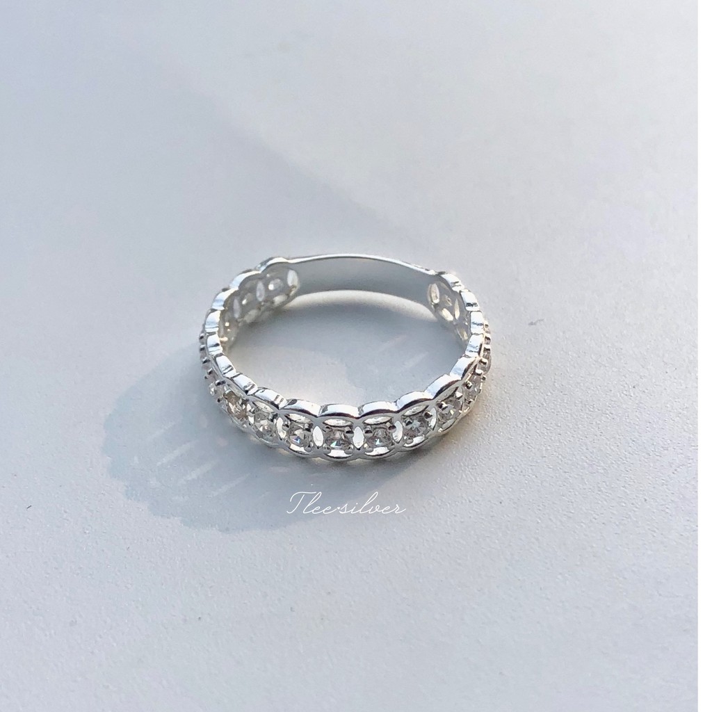 Nhẫn bạc nữ TLEE kim tiền tài lộc nạm đá cao cấp TleeJewelry A0237