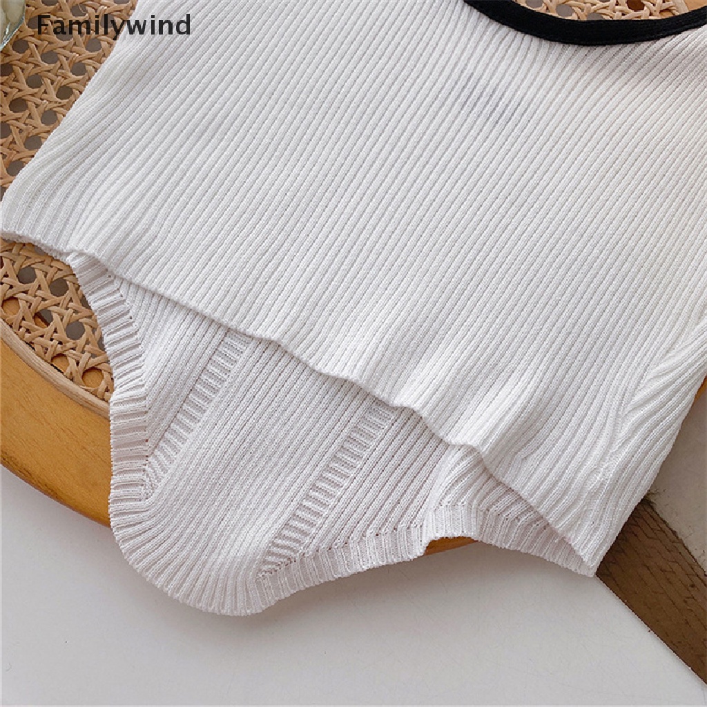 Áo croptop không tay dáng ôm in chữ thời trang cho phái nữ