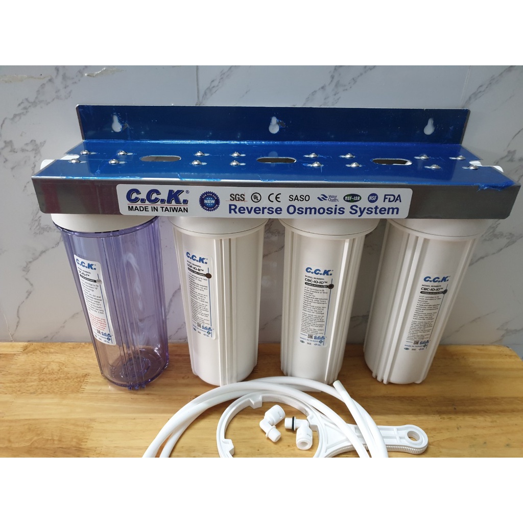 Bộ Lọc Thô Đầu Nguồn 4 Cấp Lọc 10 Inch Hàng Chính Hãng CCK Nhập Khẩu Đài Loan