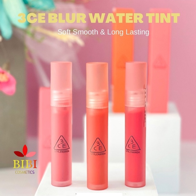 Son Lì Lâu Trôi 3CE Blur Water Tint Chính Hãng 5g