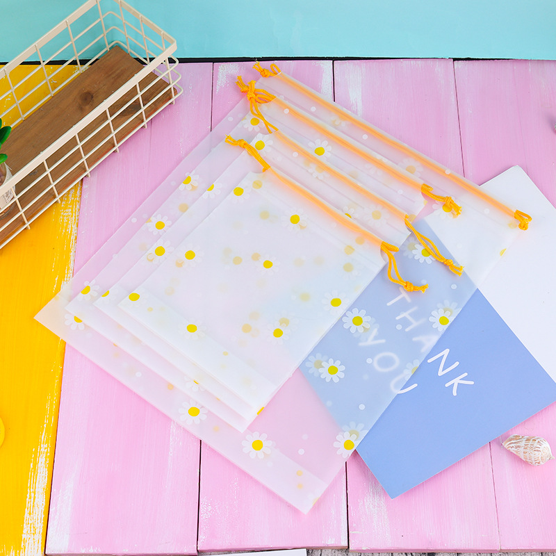 Túi Dây Rút Chống Thấm Nước Họa Tiết Hoa Cúc