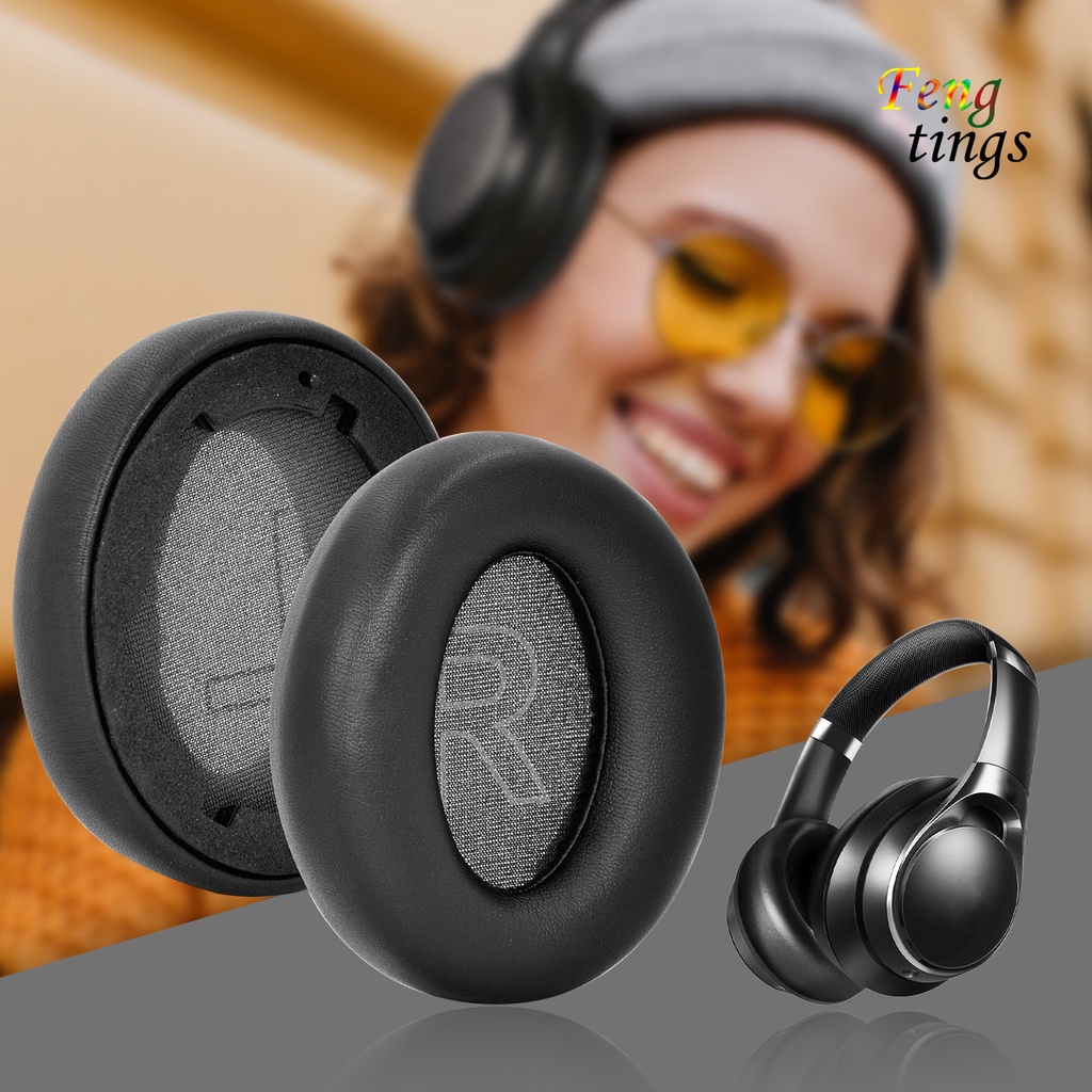 1 Cặp Đệm Tai Nghe Không Dây Co Giãn Siêu Bền Cho Anker Soundcore Life Q20 / Q20 Bt
