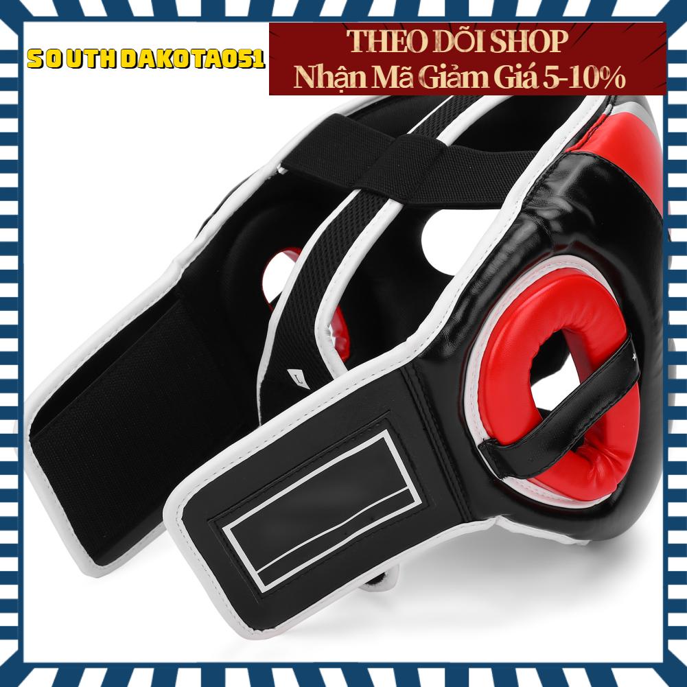 Southdakota051 Mũ bảo hiểm đấm bốc Bảo vệ mặt dày Sanda Thiết bị đào tạo người lớn chiến đấu Muay Thái L Red