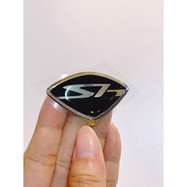 Tem mặt nạ Sh màu đen zin Honda, logo nạ trước SH màu đen