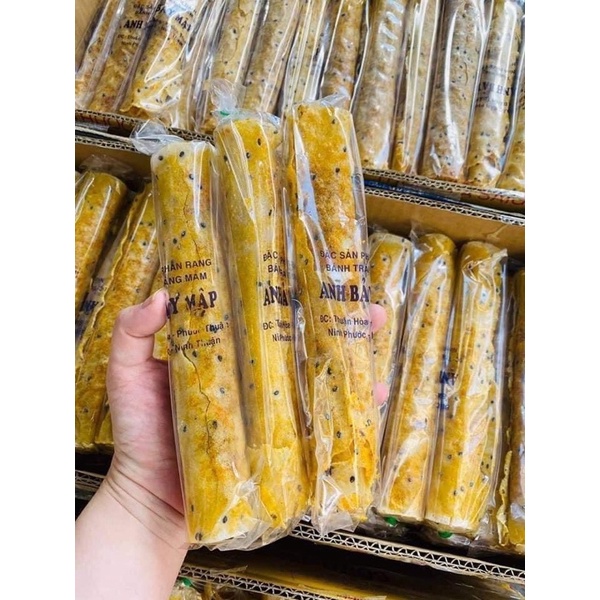 Combo 10 bánh tráng nướng mắm tép cuộn trà bông