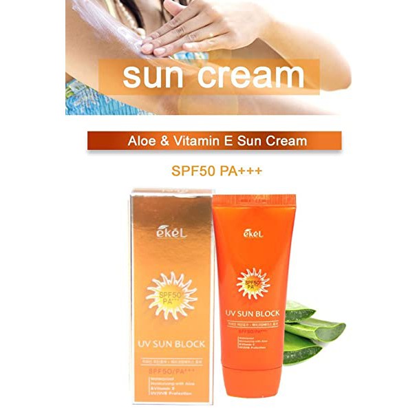 Kem Chống Nắng EKEL UV Sun Block SPF50+PA+++/ 70ml.