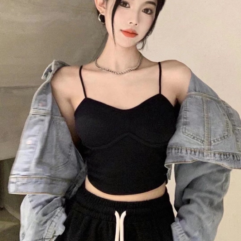 Áo Lót Nữ , Áo Bra Len Tăm Cúp Ngực Dáng Lửng Phong Cách Hàn 2820 chất đẹp, thoáng hút mồ hôi