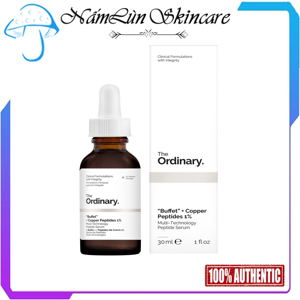 Tinh chất Serum chống lão hoá, tái tạo da Buffet + Copper Peptides 1% - The Ordinary [Bill Sephora USA]