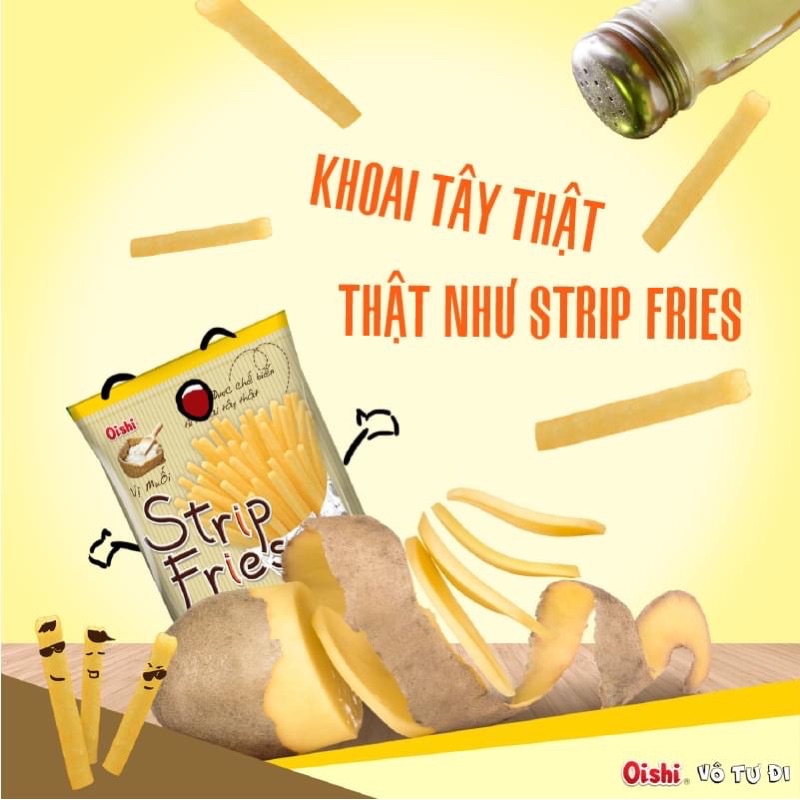 Snack khoai tây que Strip Fries Oishi