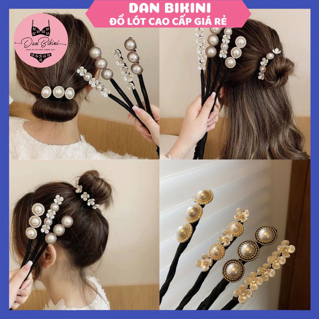 Kẹp Tóc Nữ  ❤️FREESHIP❤️ Kẹp Tóc đính ngọc trai giả nhân tạo long lanh theo phong cách Hàn Quốc