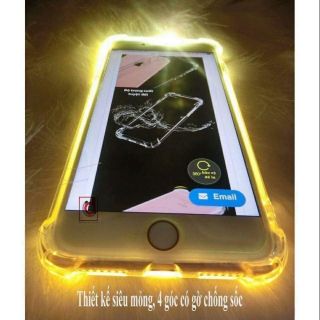 Ốp lưng Silicon chống sốc phát sáng cho các dòng iphone