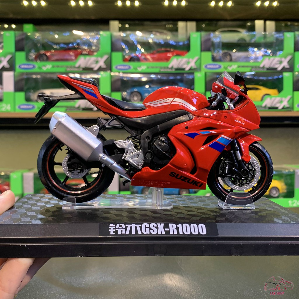 Mô hình xe mô tô SUZUKI GSX R1000 tỉ lệ 1:12 hãng MSZ