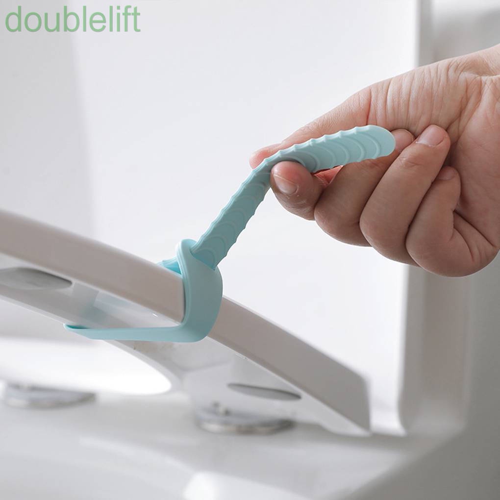 2 Dụng cụ nâng nắp bồn cầu bằng silicon màu sắc ngẫu nhiên