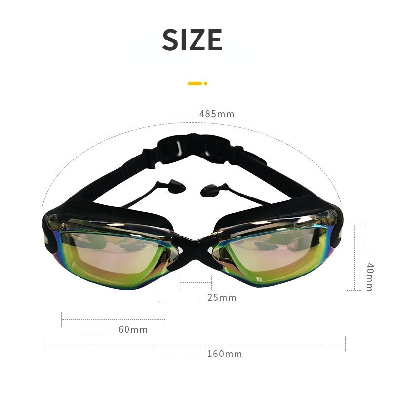 Kính bơi bằng Silicon WINMAX chống thấm nước chống sương mù mạ điện dành cho người lớn