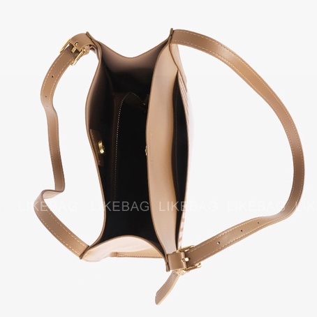 Túi đeo vai thời trang LIKEBAG vân chìm kèm móc gấu 225DJ0596 - LIBAGI