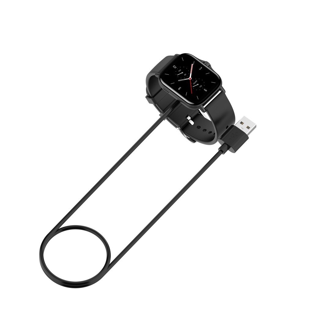 Cáp Sạc Đồng Hồ Thông Minh Amazfit Gts Gtr 2 2e Pop Pro Bip U Dài 1m Màu Đen