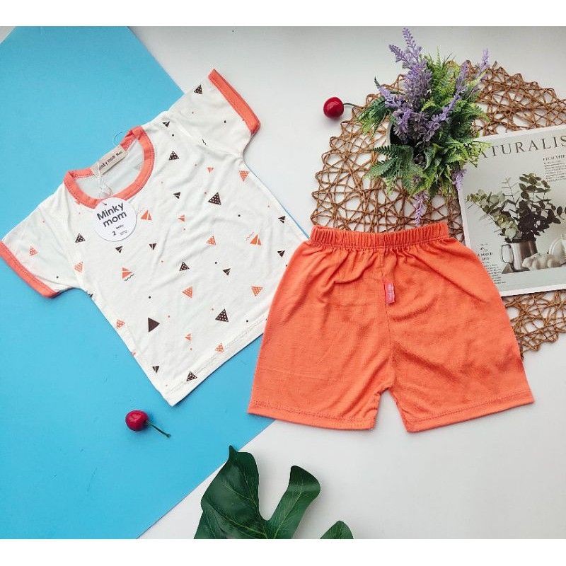 Bộ Quần Áo Cộc Tay Thun Lạnh Mềm Mát Cho Bé 4-10kg