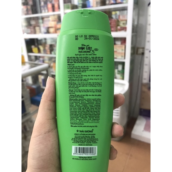 DẦU GỘI DƯỢC LIỆU THÁI DƯƠNG 3  - 3 NGÀY KHÔNG GÀU KHÔNG NGỨA