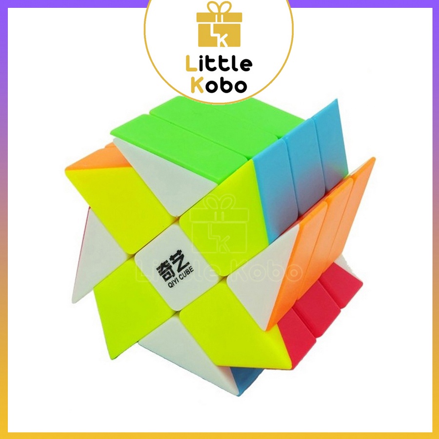Rubik QiYi Windmill Cube Rubic Biến Thể Cối Xoay Gió Stickerless Đồ Chơi Trí Tuệ Trẻ Em Phát Triển Tư Duy - Little Kobo