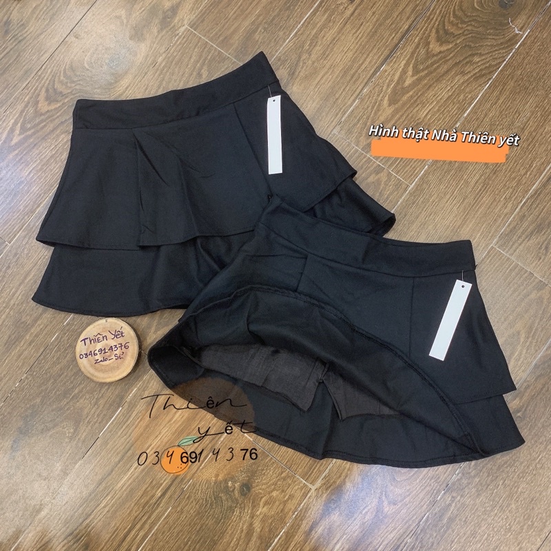 Chân váy 2 TẦNG TRƠN  có quần trong//Thiên Yết