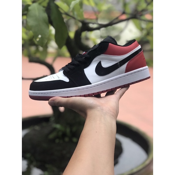 📌 Giày thể thao jordan1 low trắng đỏ bản đẹp xưởng Trung