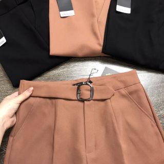 [Ảnh thật 100%]Quần Baggy nữ đai vuông